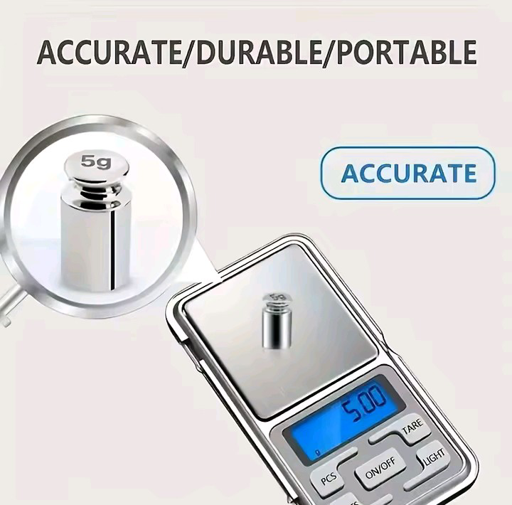 Digital Pocket Kitchen Scale 500g x 0.01g Precision LCD Mini Weighing Scale