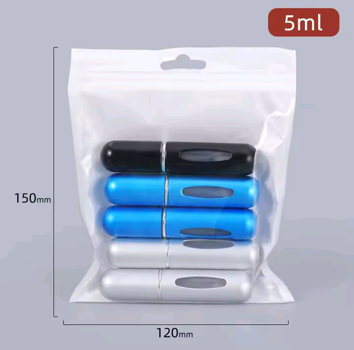 5pcs mini refillable perfume spray bottles 5ml portable travel set
