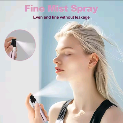 Set of 5 mini refillable perfume spray bottles 5ml portable travel atomizers