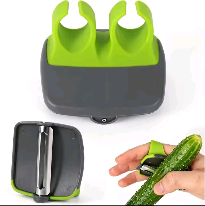Multifunction stainless steel vegetable and fruit peeler with ergonomic handle